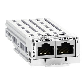 Schneider Electric EtherNet/IP; Modbus TCP and MD-Link Dual Port Module; 2 RJ45 ports